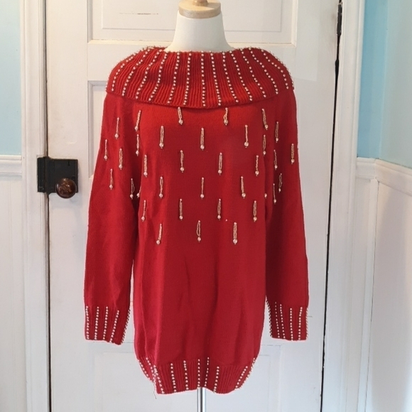 Vintage 1980s Victoria Harbor large sweater - Picture 1 of 2